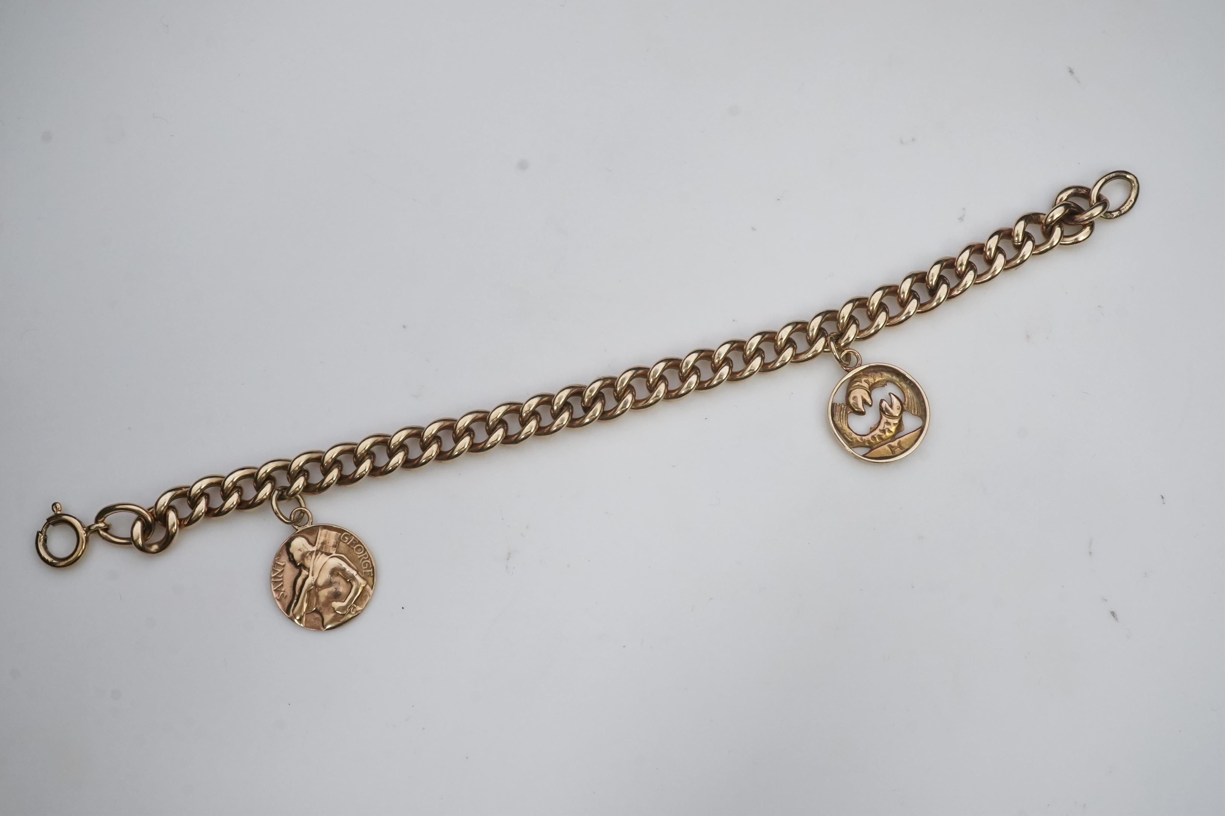 A 9ct gold charm bracelet, circa 1997